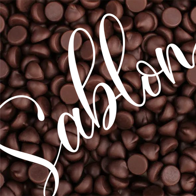 Close-up of milk Belgian chocolate chips